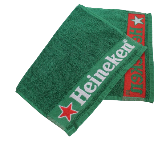custom logo border jacquard promotional bar towels